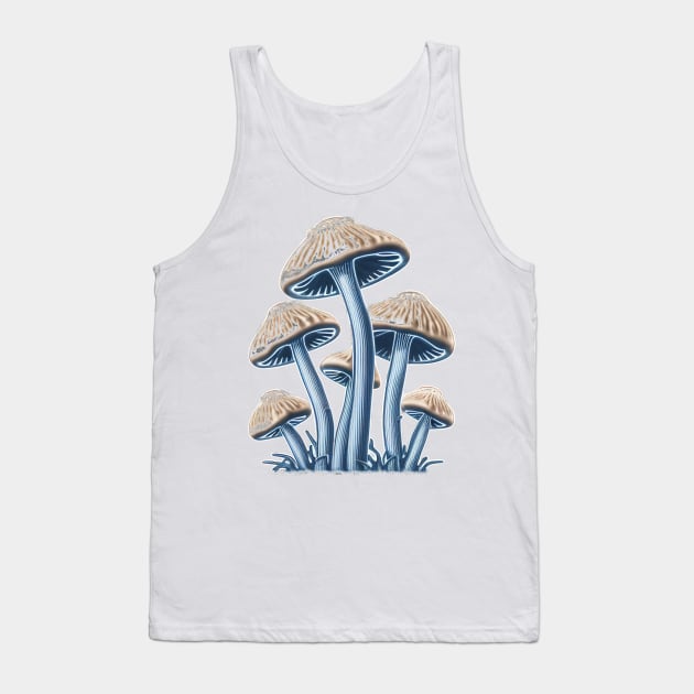 Fungi Fun: Cartoon Mushroom Print to Show Your Eco-Friendly Style Tank Top by Greenbubble
